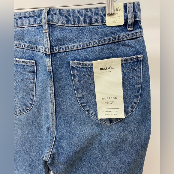 BNWT Rolla’s, Slim Straight, Dusters, Highrise Jeans. Premium Denim - Picture 4 of 5